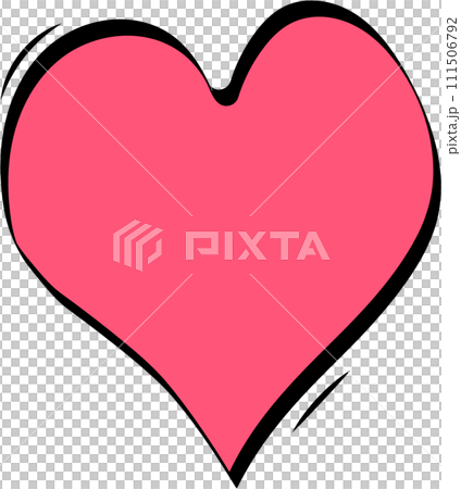 Colorful pastel pink color heart shaped speech bubble balloon, icon sticker memo keyword planner text box banner, flat png transparent element design 111506792