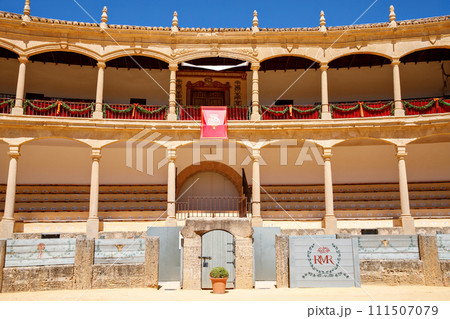 Plaza de Toros, Bullring in Ronda, opened in 1785, one of the oldest and most famous bullfighting arena in Spain. Andalucia. 111507079