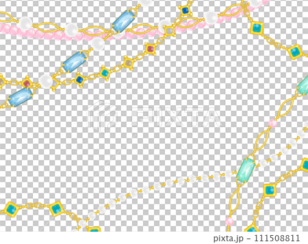 華やかなジュエリーのフレーム 111508811