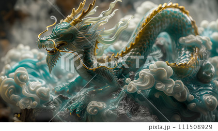 AI-generated content. Chinese Folklore New Year Dragon 111508929
