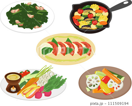 洋風野菜料理セット 111509194