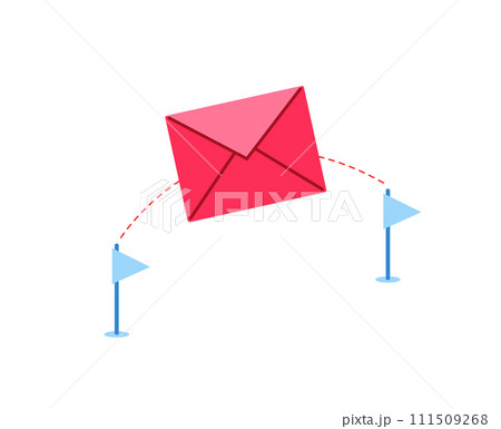 Delivery of mail from point to point. Registered letter from client to client. Delivery of mail from point to point. Registered letter from client to client. 111509268