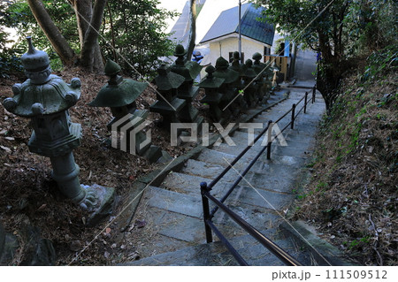 松崎雲見浅間神社 9 130段の石段 松崎雲見浅間神社 9 130段の石段 111509512