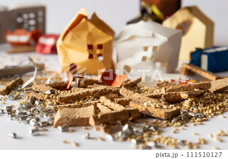 被災地と災害廃棄物　地震　自然災害　天災　被害 111510127