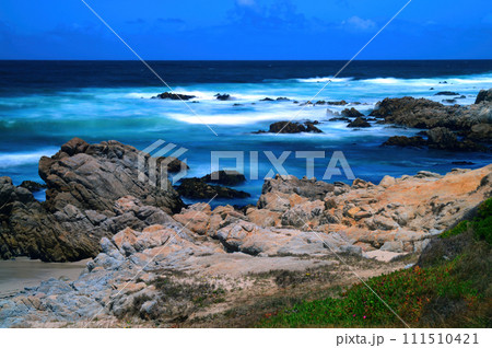Surf Breaking Asilomar State Marine Reserve California Time Lapse Surf Breaking Asilomar State Marine Reserve California Time Lapse 111510421