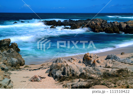 Surf Breaking Asilomar State Marine Reserve California Time Lapse Surf Breaking Asilomar State Marine Reserve California Time Lapse 111510422