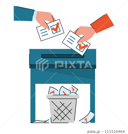 Ballots fall in garbage bin 111510464