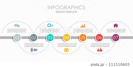 Infographic design template with place for your data. Vector illustration. Infographic design template with place for your data. Vector illustration. 111510605