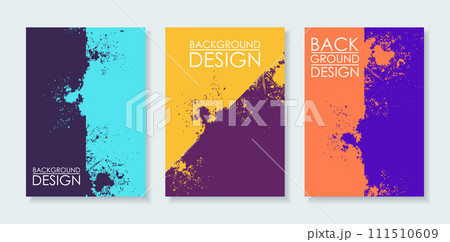 Brochure design layout with place for your data. Vector illustration. 111510609