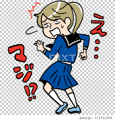 Shocked high school girl Shocked high school girl 111512459