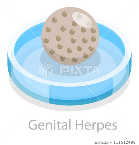 3D Isometric Flat Vector Illustration of Sexual Transmitted Disease. Item 4 3D Isometric Flat Vector Illustration of Sexual Transmitted Disease. Item 4 111512498