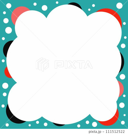 Colorful celebration frame background. Circles and bubbles. Vector Illustration. Empty space. 111512522
