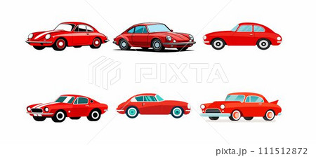 classic car vector isolated white background classic car vector isolated white background 111512872