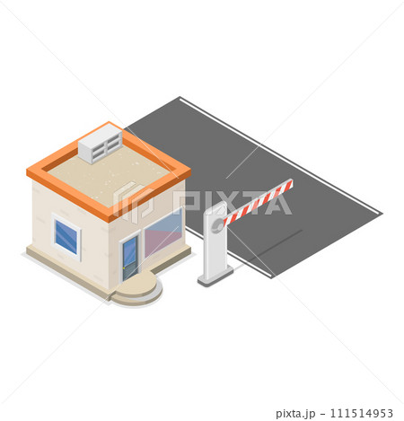 3D Isometric Flat Vector Illustration of Electronic Tolls. Item 6 3D Isometric Flat Vector Illustration of Electronic Tolls. Item 6 111514953