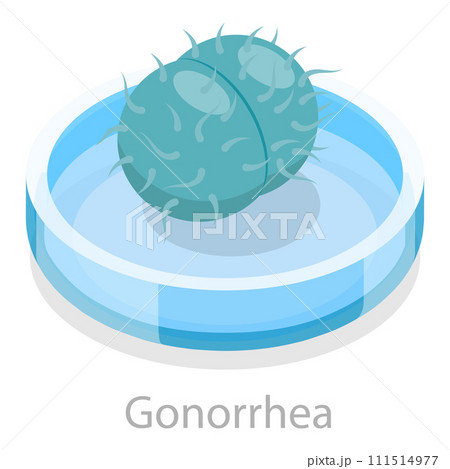 3D Isometric Flat Vector Illustration of Sexual Transmitted Disease. Item 7 111514977
