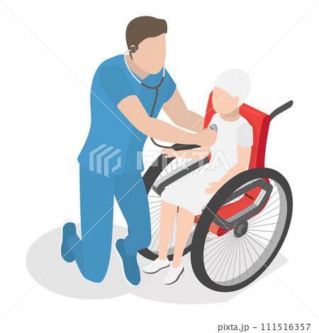 3D Isometric Flat Vector Illustration of Oncology. Item 5 111516357