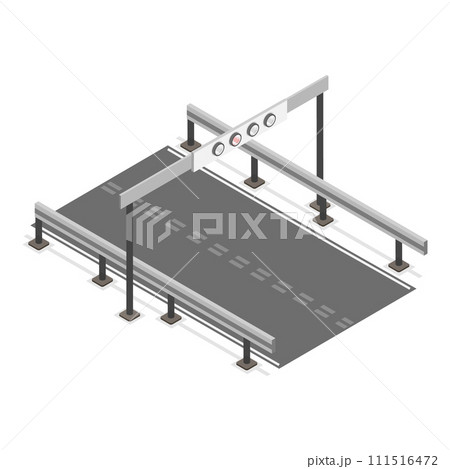 3D Isometric Flat Vector Illustration of Electronic Tolls. Item 2 3D Isometric Flat Vector Illustration of Electronic Tolls. Item 2 111516472