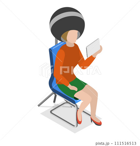 3D Isometric Flat Vector Illustration of Manicure And Pedicure. Item 3 3D Isometric Flat Vector Illustration of Manicure And Pedicure. Item 3 111516513