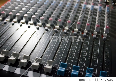 Console of the professional mixer - music, concert Console of the professional mixer - music, concert 111517585