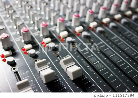 Console of the professional mixer - music, concert Console of the professional mixer - music, concert 111517594