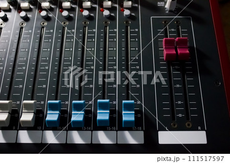 Console of the professional mixer - music, concert Console of the professional mixer - music, concert 111517597