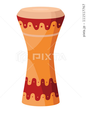Drums and percussion vector flat illustrations isolated over white background, music instruments shop 111517767