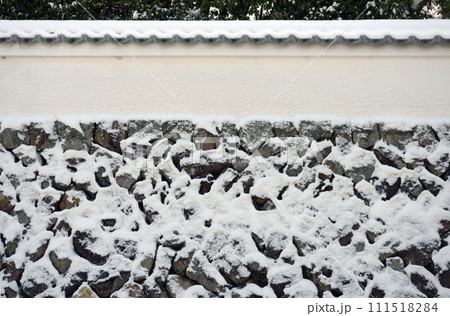 雪の東福寺　境内の積雪　京都市東山区 111518284