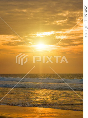 Bright sunrise over the tropical sea. Bright sunrise over the tropical sea. 111518521