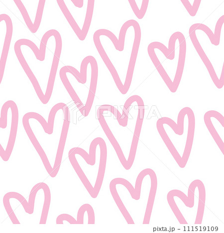 Hearts - pink seamless background 111519109