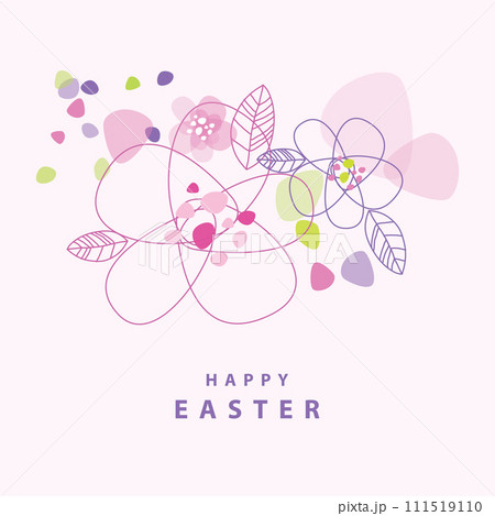 Easter floral card - greeting card 111519110