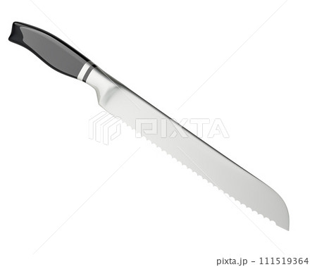 Bread knife, 3D rendering 111519364