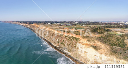 「千葉県」ドローンで屛風ヶ浦を撮影 「千葉県」ドローンで屛風ヶ浦を撮影 111519581