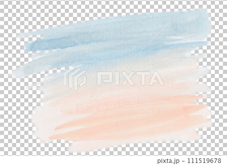 Gradient watercolor illustration of light blue and orange 111519678