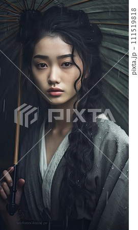 AI-generated content. Beautiful asian lady 111519818