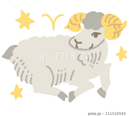 12星座　牡羊座　イラスト 111520593
