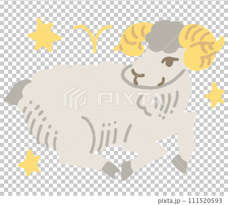 12星座　牡羊座　イラスト 111520593