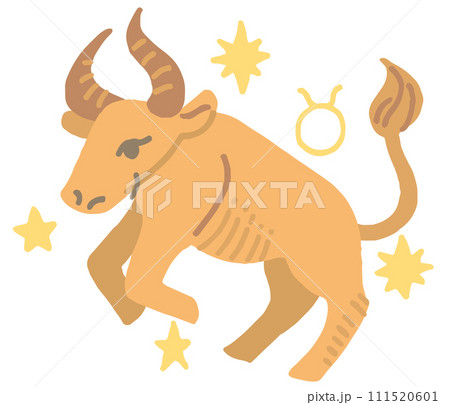 12星座　牡牛座　イラスト 111520601