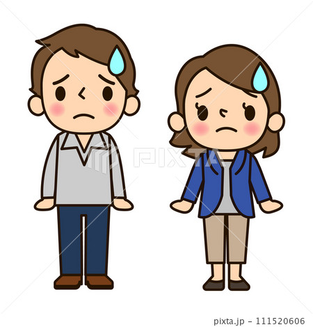 困る男女 111520606