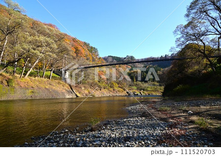 湯田温泉峡 オロセのつり橋 湯田温泉峡 オロセのつり橋 111520703