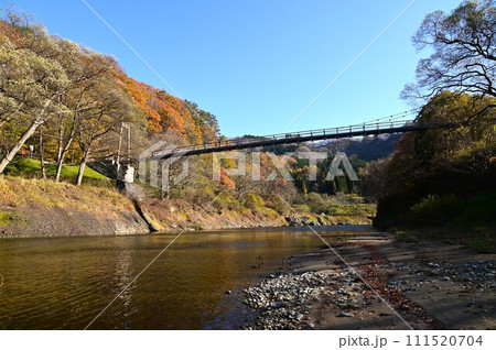 湯田温泉峡 オロセのつり橋 湯田温泉峡 オロセのつり橋 111520704