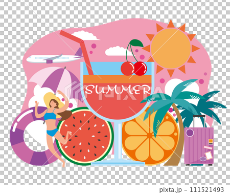 夏のイメージイラスト 111521493