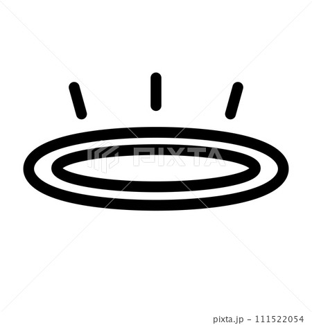 ポップな天使の輪のアイコン。ベクター。 111522054