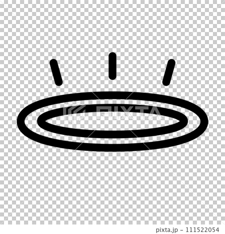 ポップな天使の輪のアイコン。ベクター。 111522054