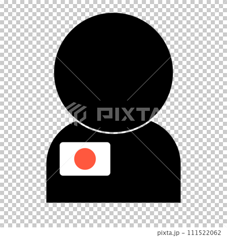 日本国籍の人のアイコン。ベクター。のイラスト素材 [111522062] - PIXTA