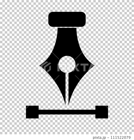 鋼筆工具剪影圖標 111522079