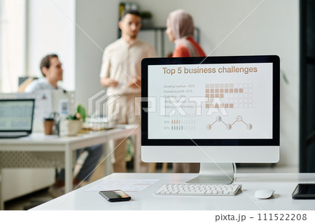 Financial data on computer screen 111522208