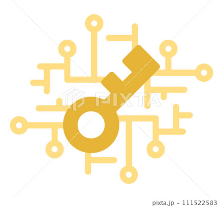 鍵のテクノロジーイメージ 111522583