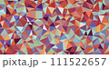 レッドとブルー系ポリゴン背景 111522657