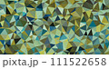 グリーンとイエロー系ポリゴンの背景 111522658