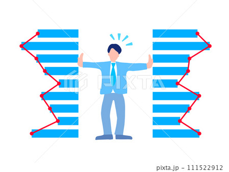 営業成績に追われるビジネスマン 111522912
